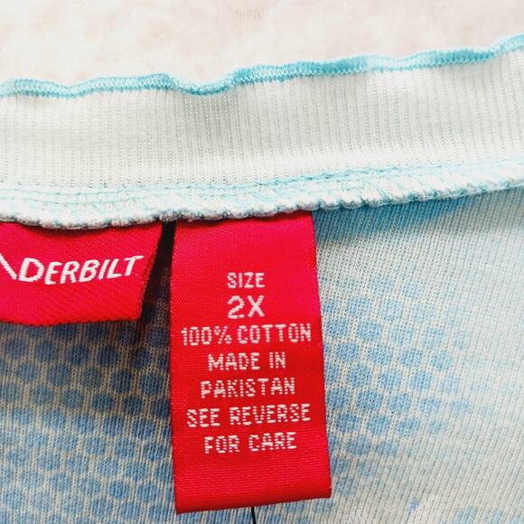 T-Shirt Size 2X Powder Blue Gerbera Daisy Paisley Bloomcore Whimsycore Couquette - Picture 15 of 16